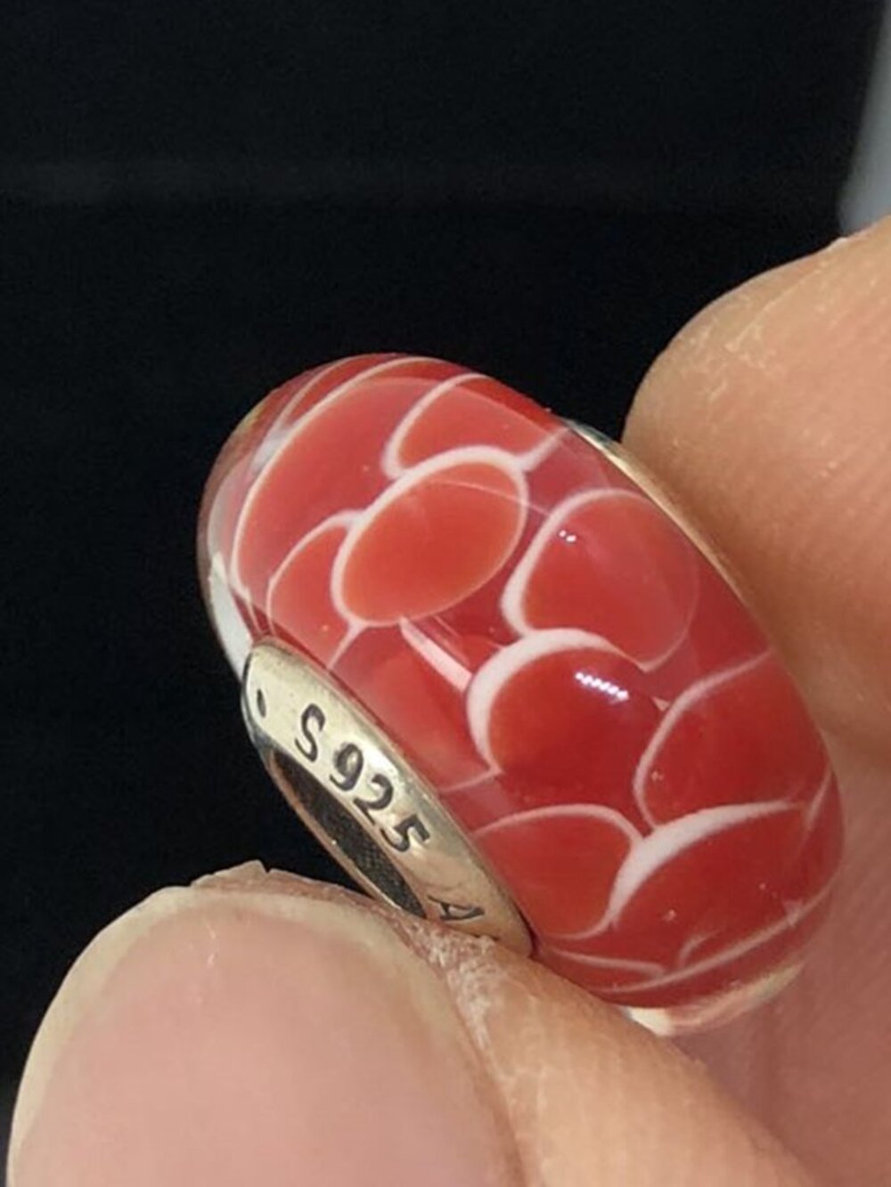 👍👍Pandora Asian Koinobori Red Murano Charm